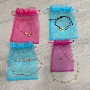 Colorful jewelry for Kids 2 bracelets 2 necklaces great gift set